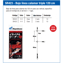 4993722890164-Hayabusa bajo de linea calamar triple de 120 cm SR423