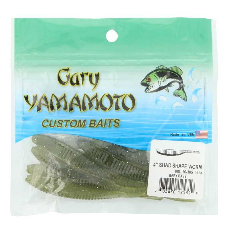 21987-Gary Yamamoto Shad Shape Worm 4"