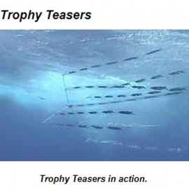 Trophy Teasers Excitador peces holográficos con 8 tiras big Game