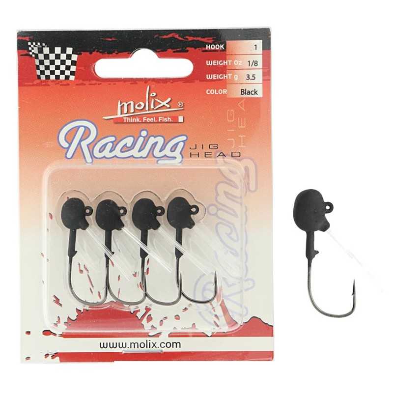 G7121-Molix Racing Jig Head Black