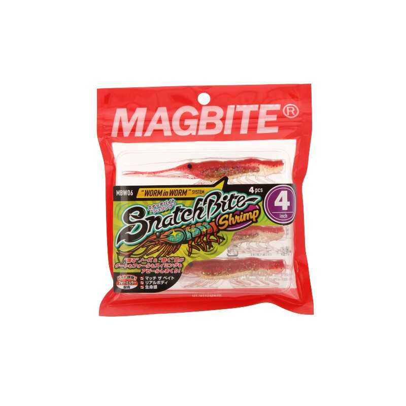 G7764-Magbite SnatchBite Shrimp 4" / 4 uds