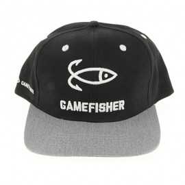 8428679015255-Gorra Game Fisher Snapback Black / Grey