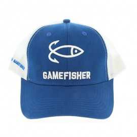 8428679015262-Gorra Game Fisher Trucker White / Blue Royal
