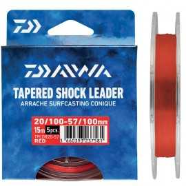 G7498-Daiwa Cola de Rata Tapered Shock Leader TPLDR 15 Mt 5 Uds