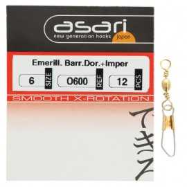 12753-Asari Emerillones Barril con Imperdible O6001