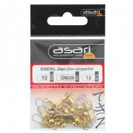 Asari Emerillones Barril con Imperdible O6001