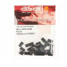 G6817-Asari Tubos LATDBS Doble Negro (25 Uds)