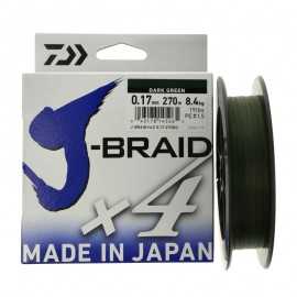 G79657854-Daiwa J-Braid X4 270 mt Dark Green