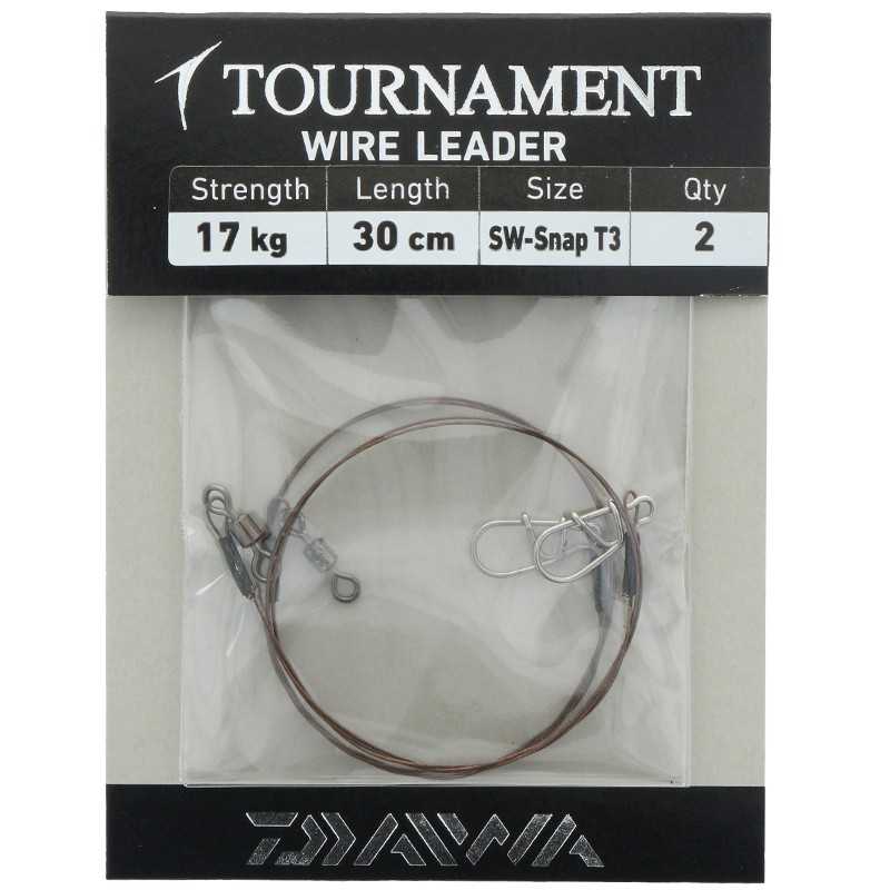 G6036-Daiwa Tournament Wire Leader SW-Snap 30 cm