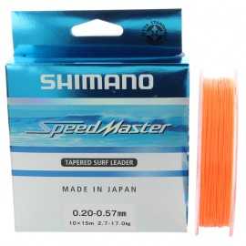 G6051-Shimano SpeedMaster Tapered Surf Leader 10x15 mt