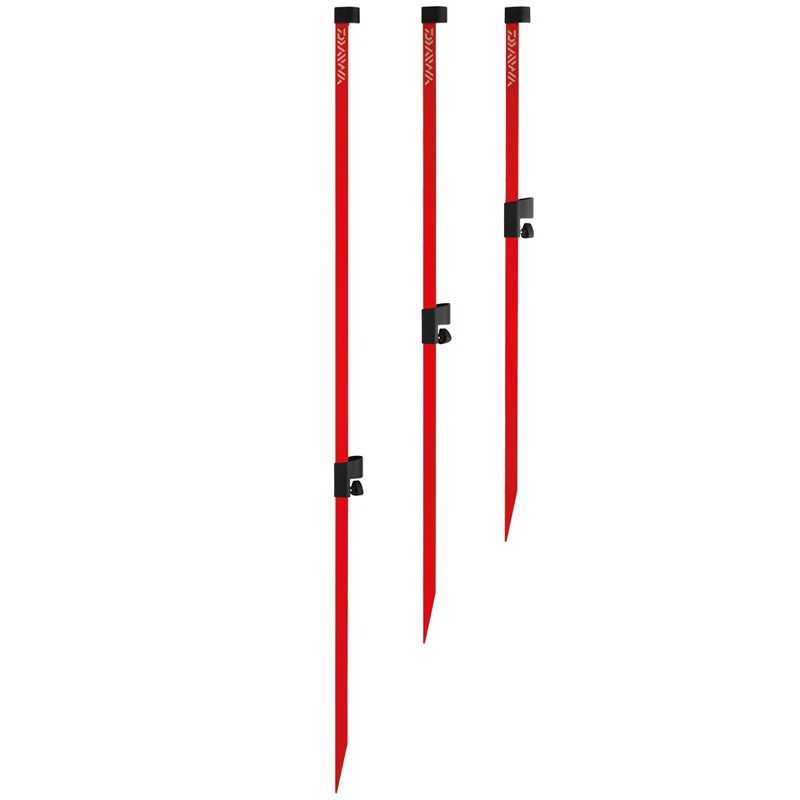 3660393257190-Daiwa Pica Surf Piqué Surfcasting Bankstick 120 cm red