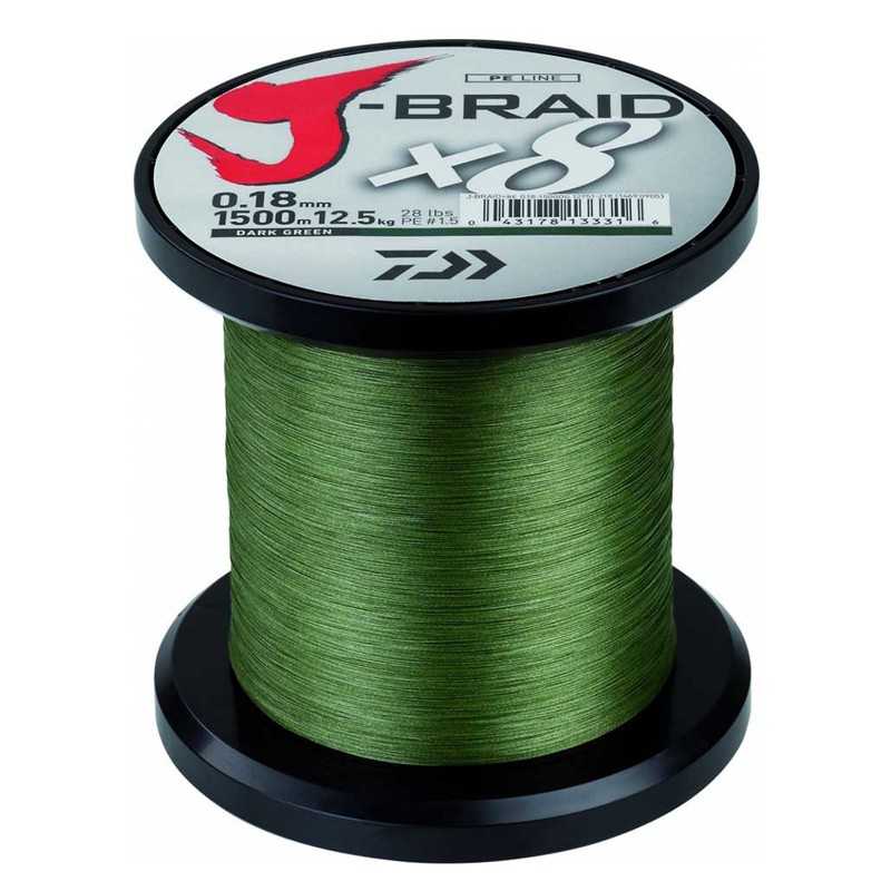 90174-Daiwa J-braid X8 3000 mt Dark Green