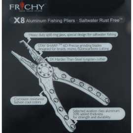 Frichy X8 Aluminium Fishing Pliers Heavy Duty Alicates Abreanillas