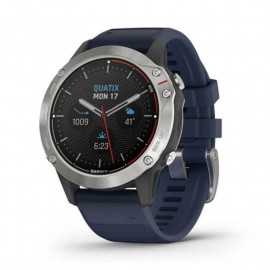 Garmin quatix® 6, gris con correa azul marino	