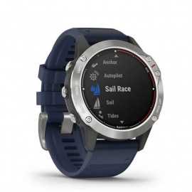 Garmin quatix® 6, gris con correa azul marino	