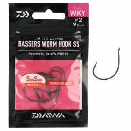 Daiwa Anzuelos WKY Assist Worm Hook SS 2 (9 Pcs)