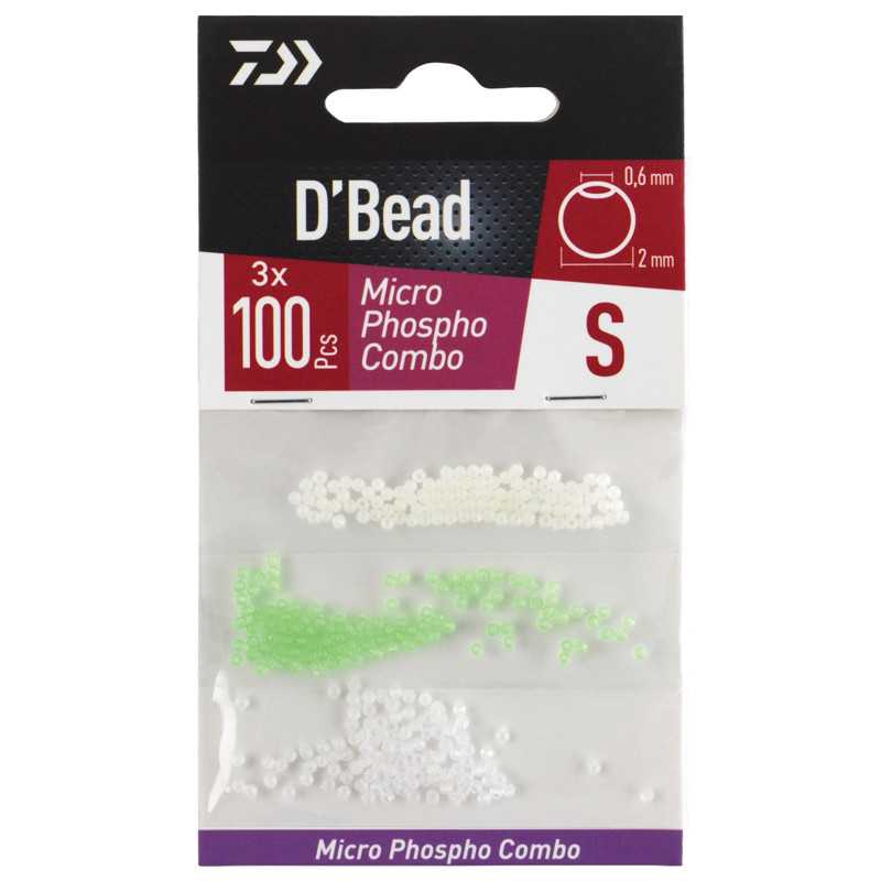 Daiwa Perlas Micro Beads Kit 3 colores S (0.6 mmx2mm)
