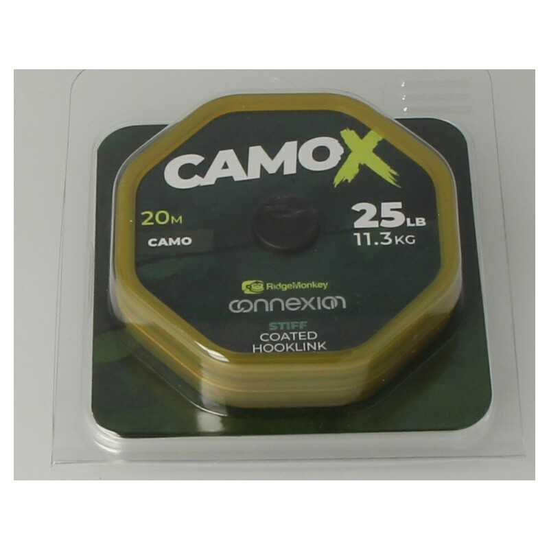 Connexion CamoX Stiff Coated Hooklink 25lb