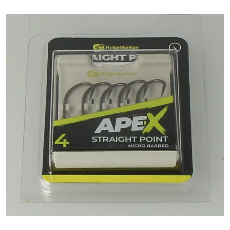 Ridgemonkey Ape-X Straight Point Barbed size 4