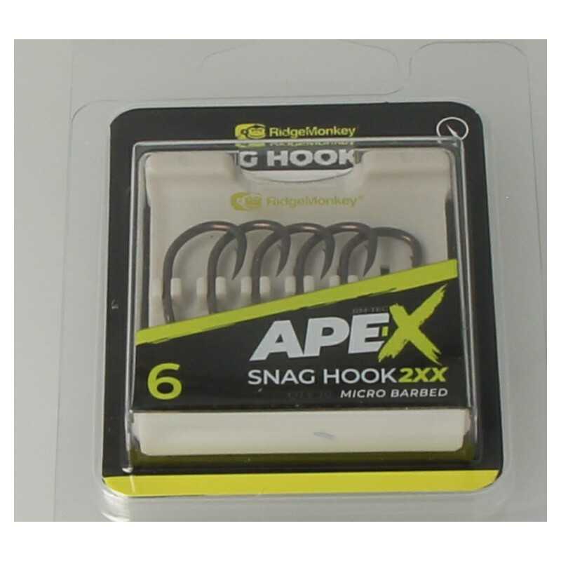 Ape-X Snag Hook 2XX Barbed size 6