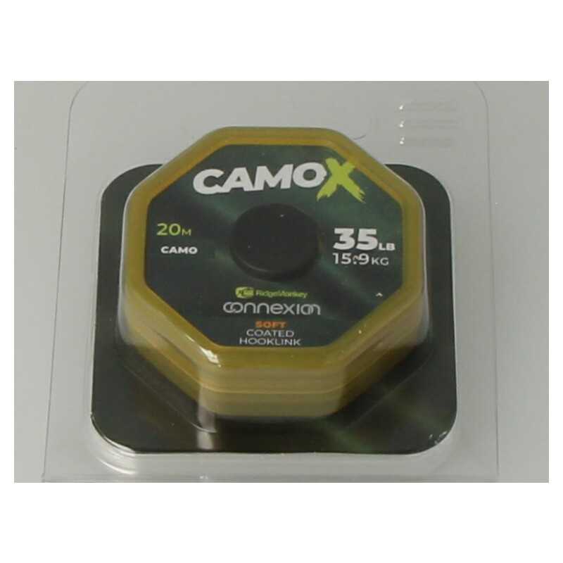 Ridgemonkey Connexion CamoX Soft Coated Hooklink 35lb
