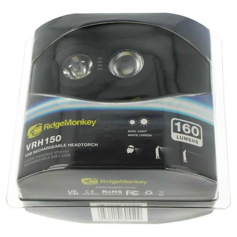 Ridgemonkey VRH150 USB Rechargeable Headtorch