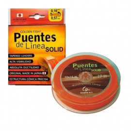 Golden FIsh Puentes Solid Tapered Leader 10x15 0.18-0.57 mm