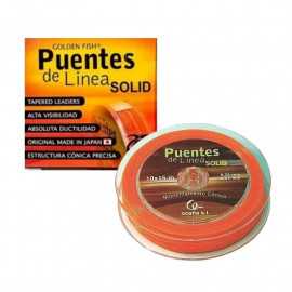 Golden Fish Puentes Solid Tapered Leader 10x15 0.20-0.57 mm