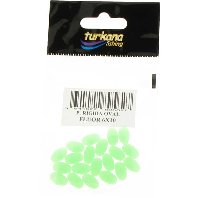 Perlas Ovaladas Fluor Rigidas 6x10 PVPR