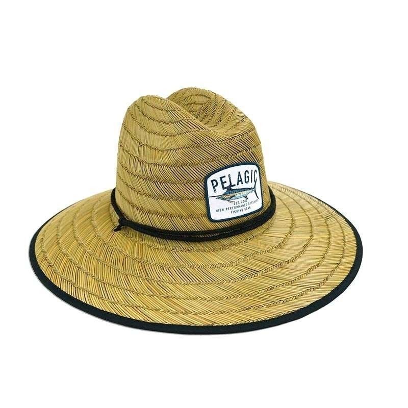 Baja Straw Sun Hat - Fish Camo