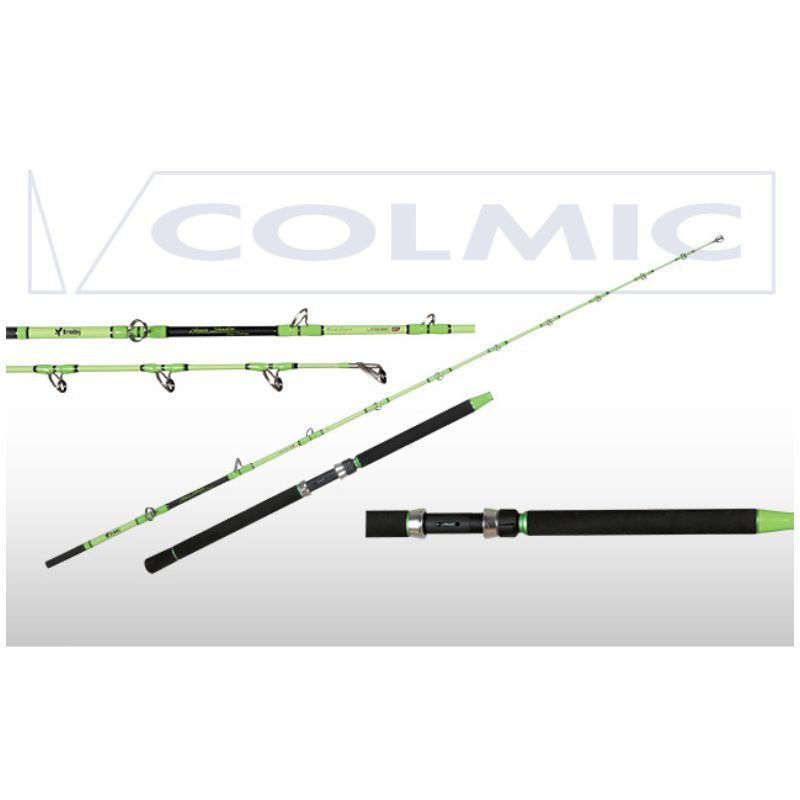 Colmic GREEN SHADOW ACID TROLL 20-30lb 2.48 mt especial carretes eléctricos