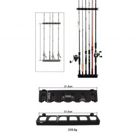 Organizador pared GF para 6 cañas spinning Lure Rods 