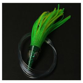 ChLures Rigged 14 cm verde amarillo listo para pescar