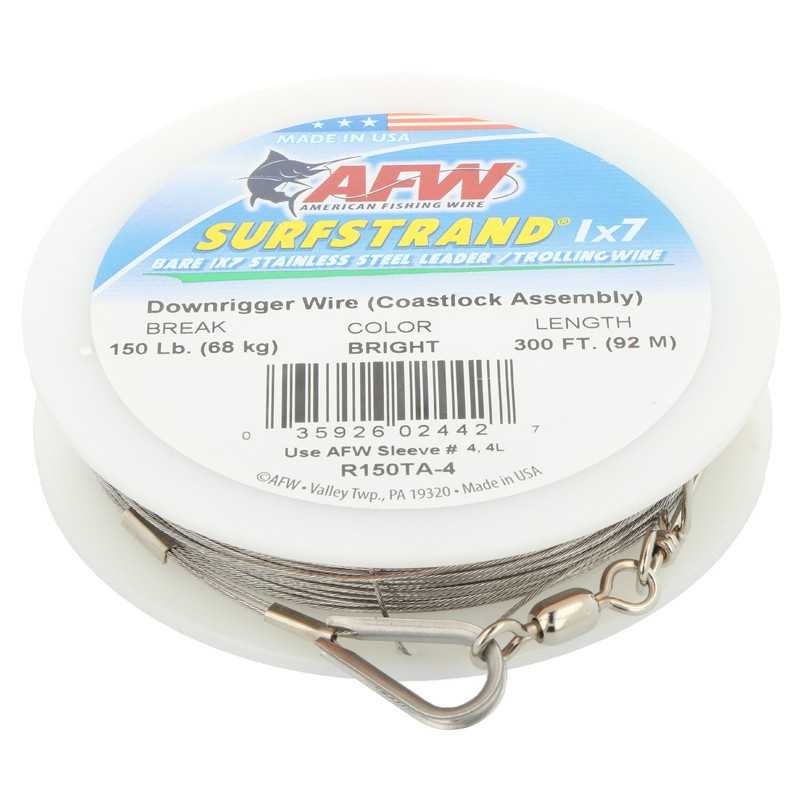 035926024427-Afw Surfstrand Downrigger 92 mt Cable De Acero 150 lb