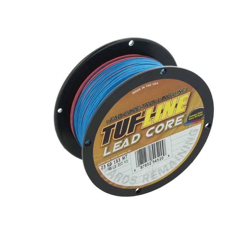 087852545200-Tuf-Line Lead Core Dacron plomado 51 Lbs/ 0.94 mm  183 mts