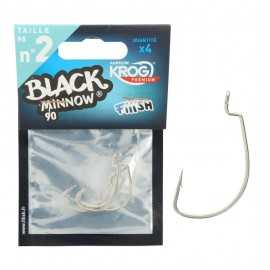 10220-Fiiish Black Minnow Krog Hook Anzuelos