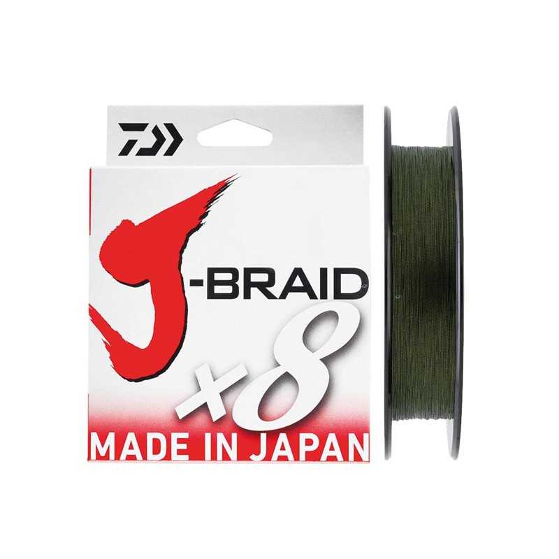 90101-Daiwa J-braid X8 150 mt Dark green
