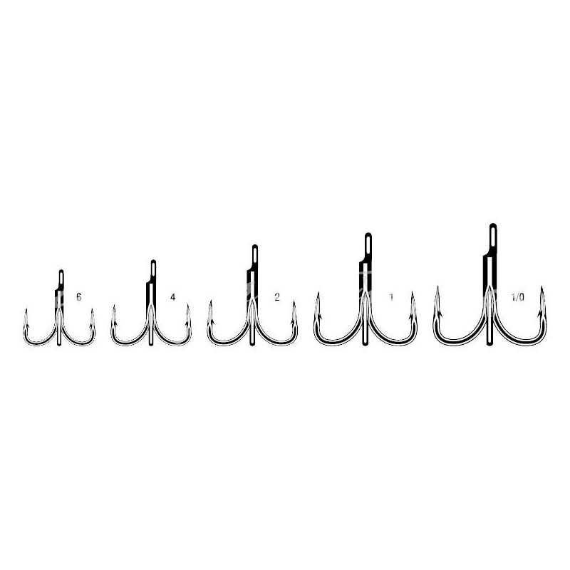 G7836-VMC Treble Hook Spark Point 3X