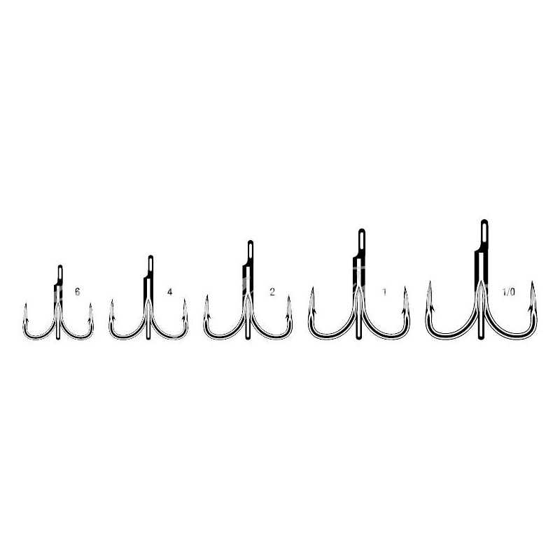 G7836-VMC Treble Hook Spark Point 3X