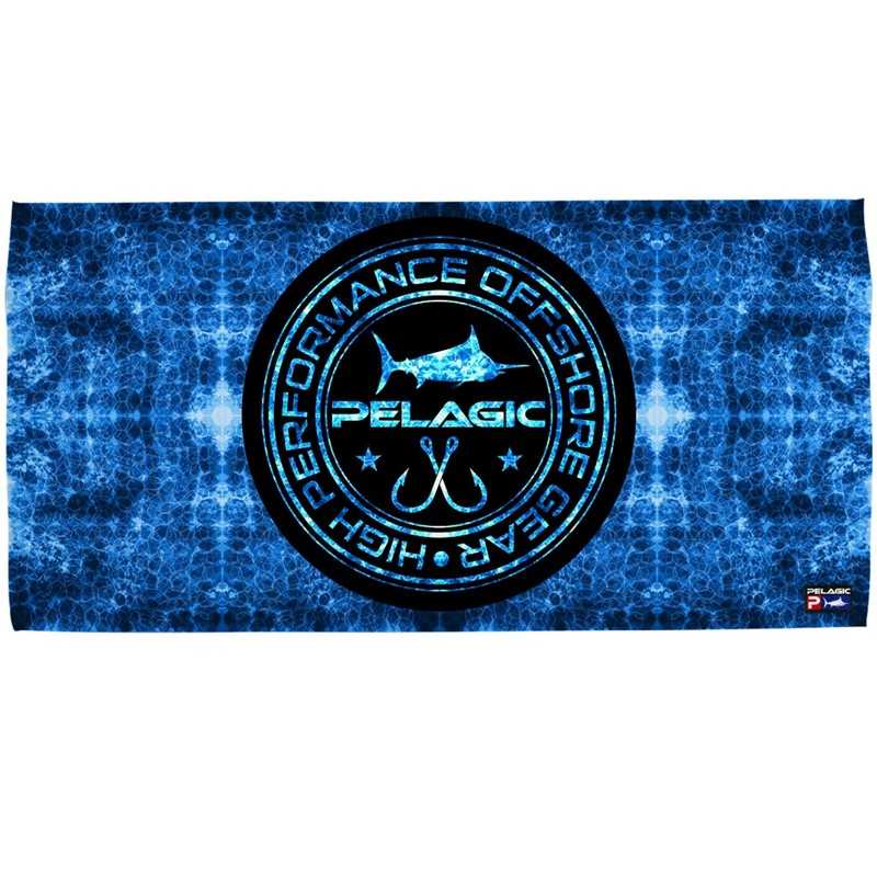 190015022941-Pelagic Beach Towel Hexed Blue