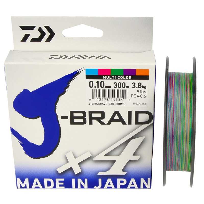 G6081-Daiwa J-Braid X4 300 mt Multicolor