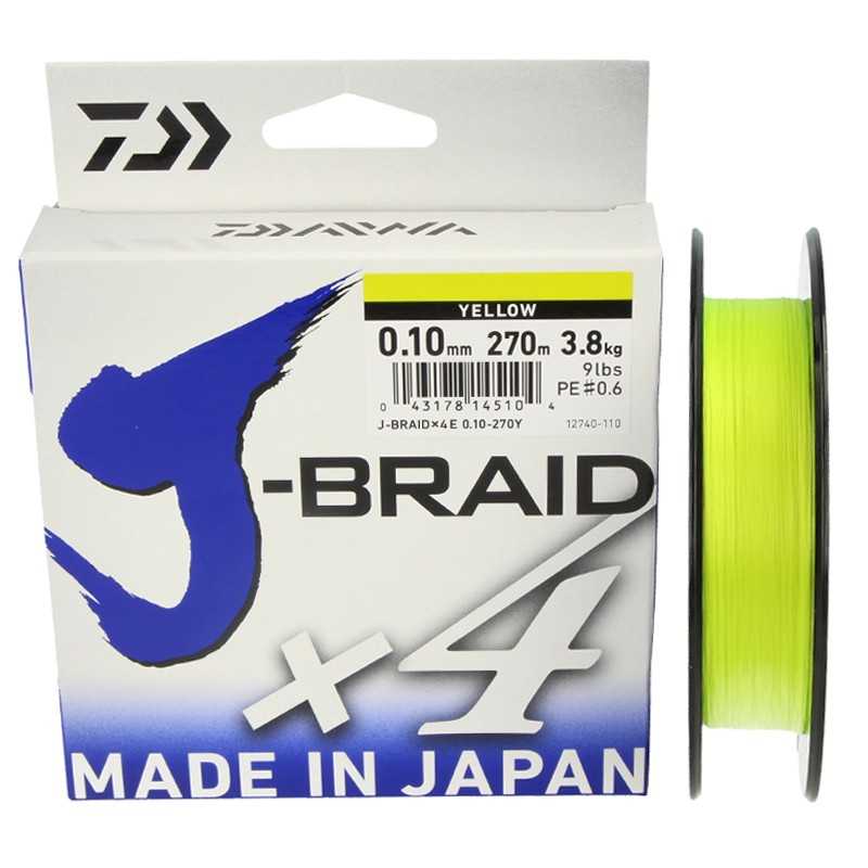 21922-Daiwa J-Braid X4 270 mt Amarillo
