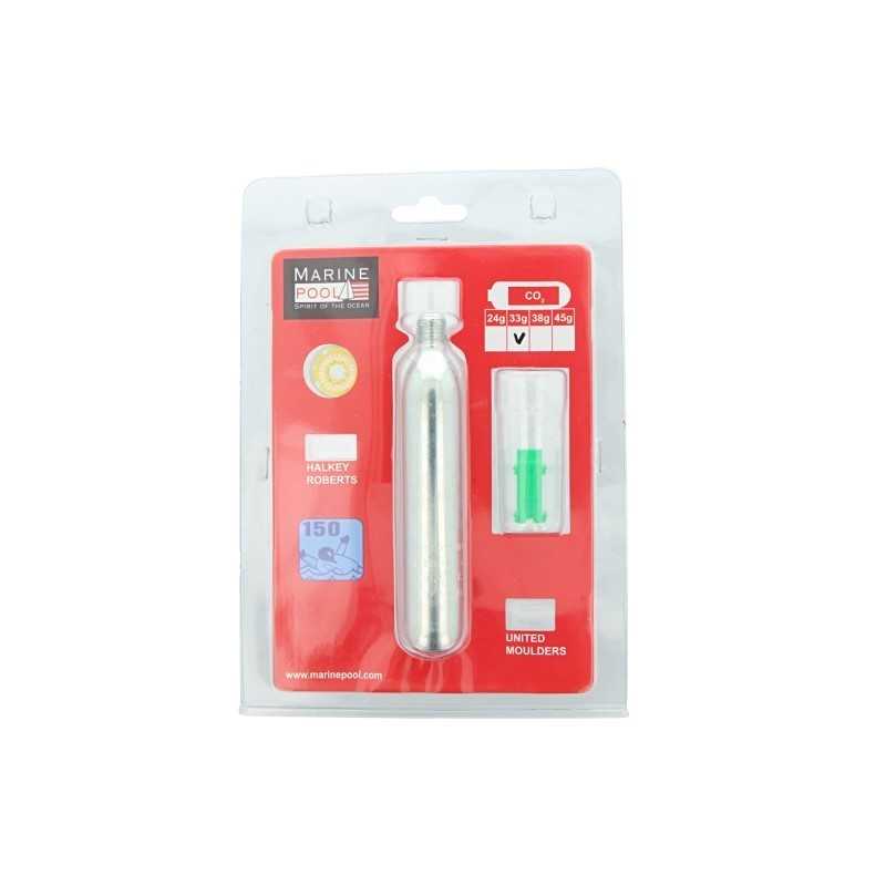 4045302160089-Marine Pool Botella de gas CO2 para Chaleco Rapala N150 33 G