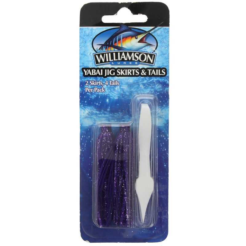 21829-Williamson Yabai Jig Skirts&Tails (2 Skirts+4Tails)