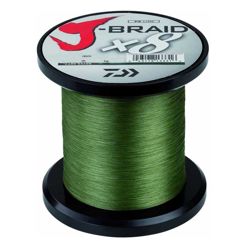 14723-Daiwa J-braid X8 1500 mt Dark Green