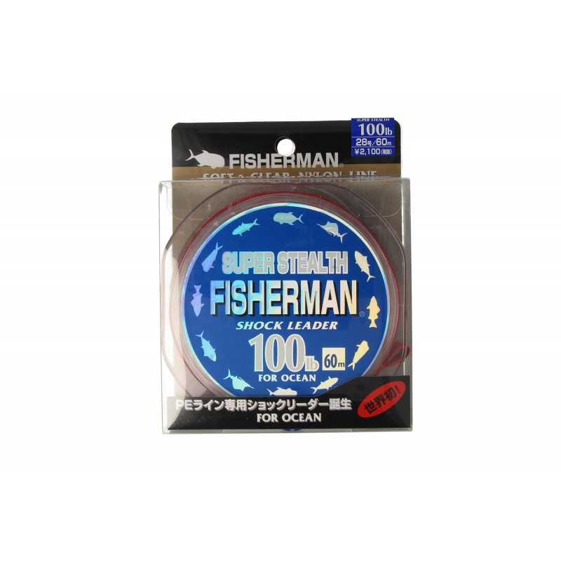 G7579-Fisherman Super Stealth Shock Leader 60 Mt 