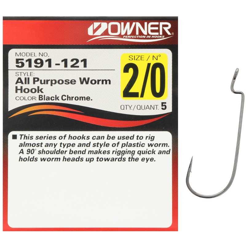 G6574-Owner Anzuelo All Purpose Worm Hook 5191